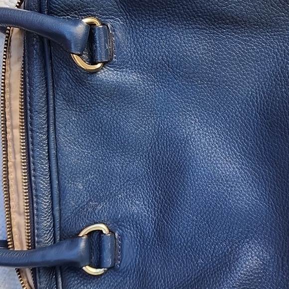 Michael Michael Kors blue leather satchel crossbody‎ - Picture 13 of 16